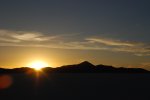 Coucher de soleil sur le salar