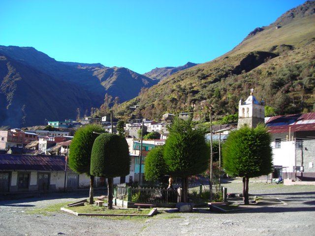 Pelechuco: la place du village