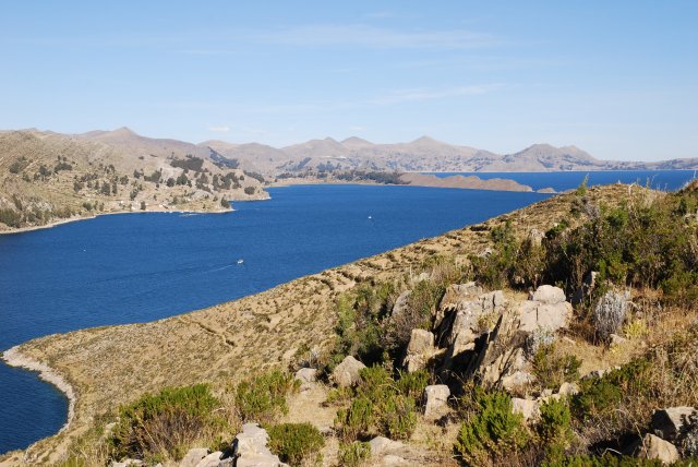Première vue de l'Isla del Sol