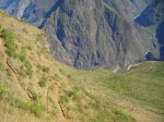 La descente vers la quebrada Victoria