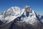 Huascarán Nord et Sud depuis le sommet du Pisco
