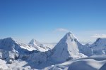 L'Alpamayo et le Piramide depuis le sommet du Pisco