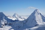 L'Alpamayo et le Piramide depuis le sommet du Pisco