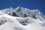 Le sommet depuis le bas du glacier