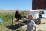 Sylvie et son aigle