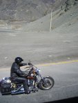 Harley sur le col