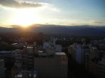 Coucher de soleil sur les Andes